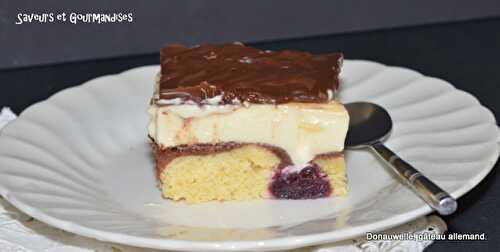 Donauwelle ou vagues du Danube, gâteau allemand.