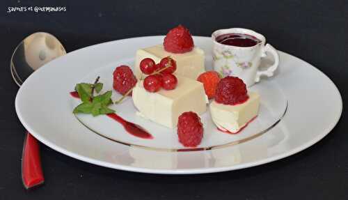 Entremet Carré Frais à la Vanille et à la Framboise.