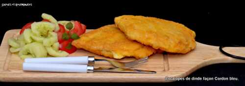 Escalopes de dinde façon Cordon Bleu.