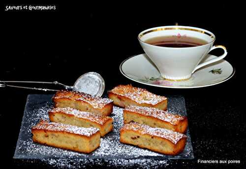 Financiers Amandes, Noisettes et Poires.