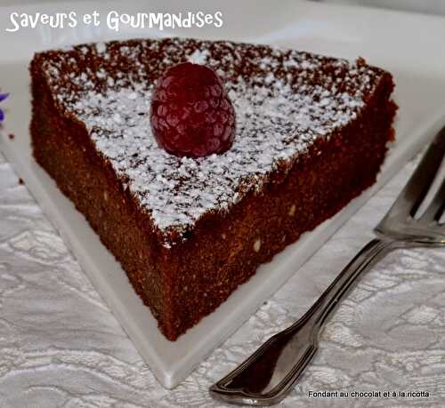 Fondant au Chocolat et à la Ricotta.