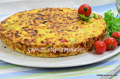 Frittata de Poulet à l'Orzo ( tlitli ou langues d'oiseaux).