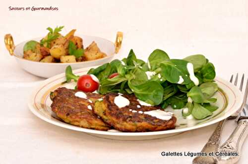 Galettes aux légumes et Céréales.