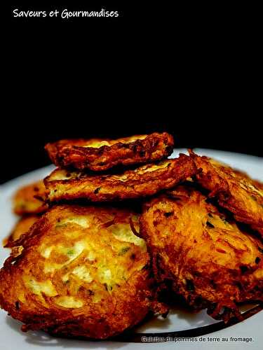 Galettes de pommes de terre au fromage de chèvre.