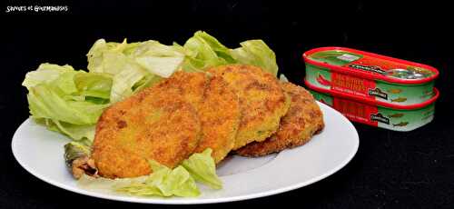 Galettes de pommes de terre aux sardines épicées.