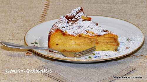 Gâteau 4X9 aux pommes.