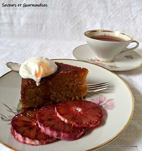 Gâteau à l'Orange et à la Polenta.