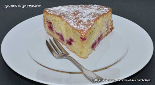 Gâteau à la Crème, Framboises et Citron Vert. 