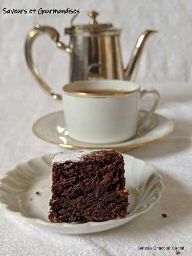 Gâteau au chocolat et cacao   