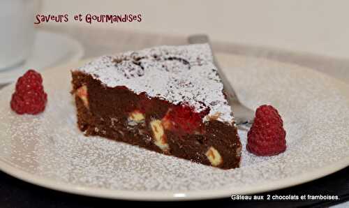 Gâteau aux 2 Chocolats & Framboises.