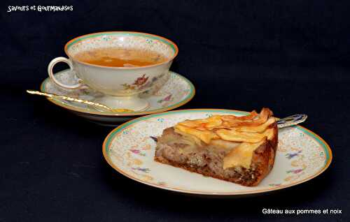 Gâteau  aux Pommes Ariane et aux Noix en frangipane.