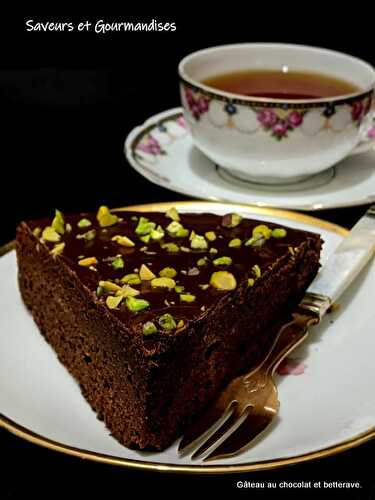 Gâteau Chocolat Betterave (sans lactose).