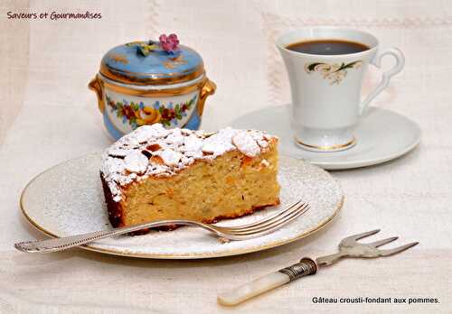 Gâteau Croustifondant aux Pommes.