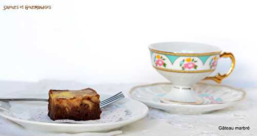 Gâteau marbré Chocolat/Fromage.