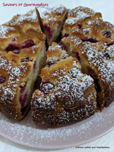 Gâteau sablé aux Framboises.