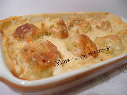 Gratin de Boulettes au Poulet.