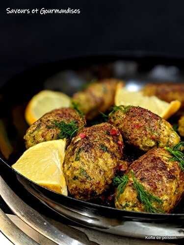 Kofta de poisson au yaourt, piment et sumac. Fish Kofta with yoghurt, sumac and chilli.