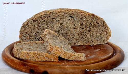 Pain à l'épeautre et aux graines Chia Mon Fournil.