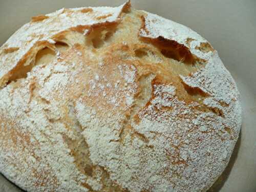 Pain de Campagne sans Pétrissage .    No-Knead Bread