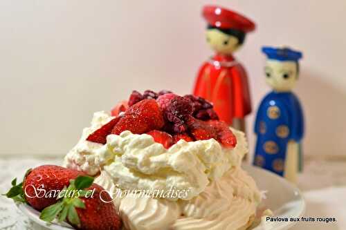 Pavlova aux Fruits Rouges.