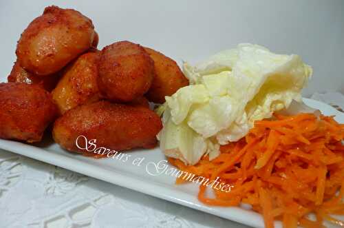  Pommes de Terre Grenailles  aux Saveurs Indiennes. Baked Tandoori Baby Potatoes.