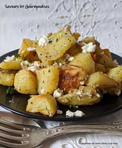 Pommes de terre sautées à l'Ail, à la Feta et à l’Origan.