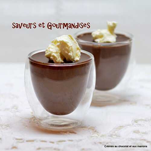 Pots  de Chocolat aux Marrons de Nigella. Chestnut Chocolate Pots.