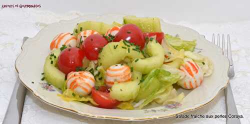 Salade fraîche aux Perles Coraya.