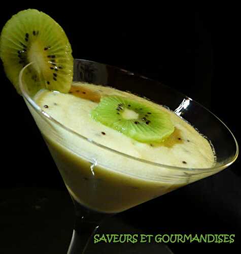 Semouline au kiwi.