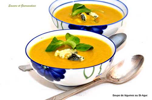 Soupe de légumes au St-Agur avec ou sans Companion.