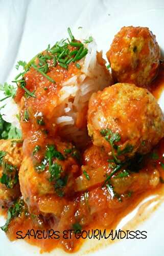 Tajine de boulettes de poisson.