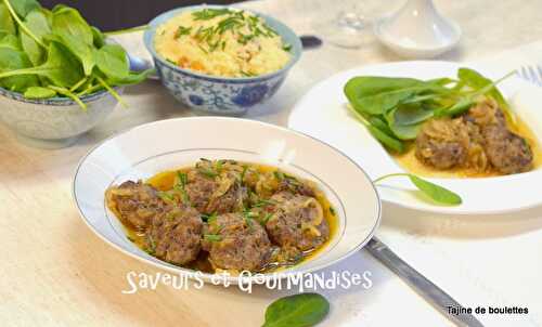 Tajine de boulettes de viande.