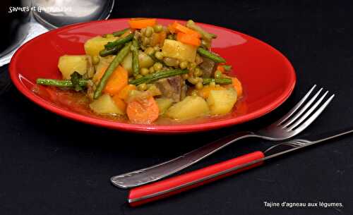 Tajine de gigot d’agneau aux légumes.