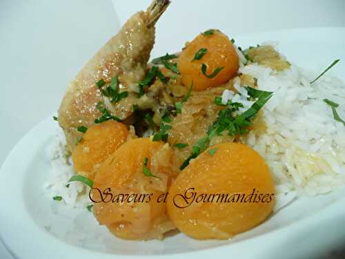 Tajine de Poulet aux Abricots Farcis.