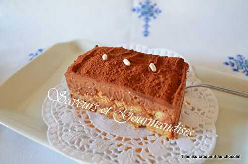 Tiramisu Croquant au Chocolat.