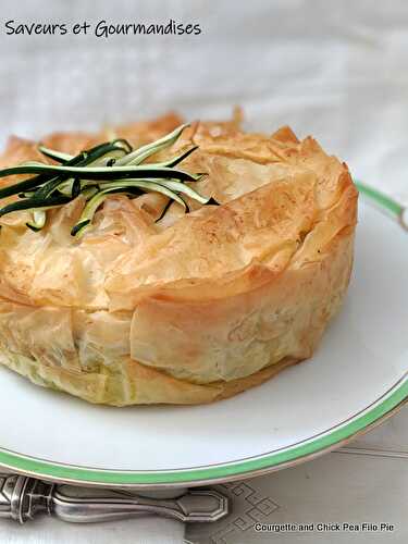 Tourte Filo Courgettes et Pois Chiche de Nigella. Courgette and Chick Pea Filo Pie