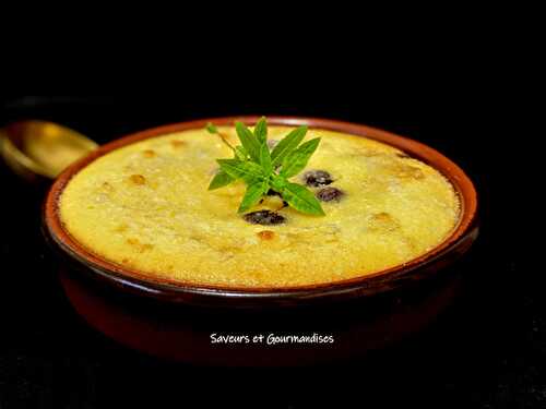 Clafoutis aux cerises et au fromage blanc.