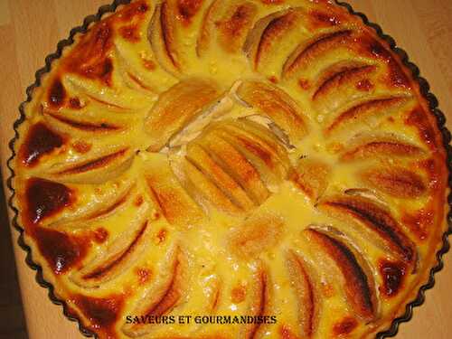 Tarte aux Pommes à l'Alsacienne.