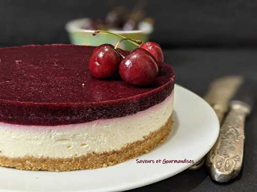 Cheesecake aux cerises.