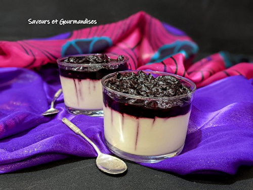 Panna Cotta aux cerises confites (recette facile).