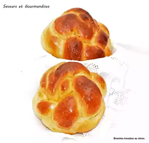 Brioches tressées au citron