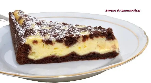 Russischer Zupfkuchen ou cheesecake allemand bicolore