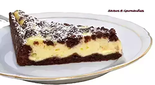 Russischer Zupfkuchen ou cheesecake allemand bicolore