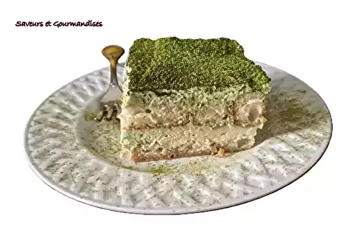 Tiramisu au thé matcha