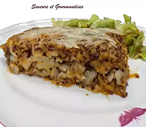Parmentier de poisson, patates douces et quinoa
