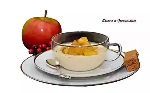 Panna cotta au foie gras et pommes caramélisées