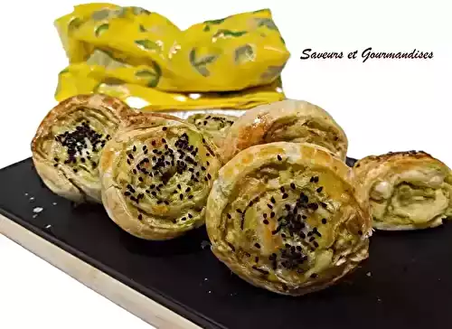 Roulés feuilletés végétariens