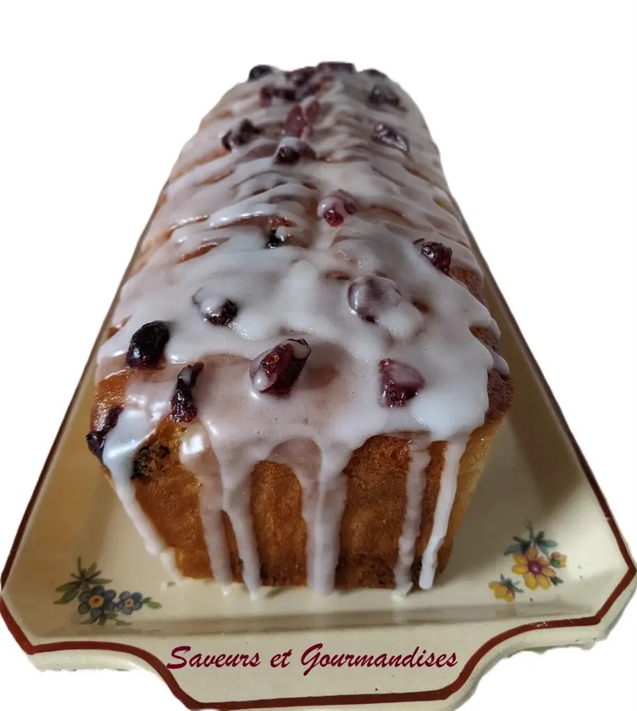 Cake au citron et cranberries séchées