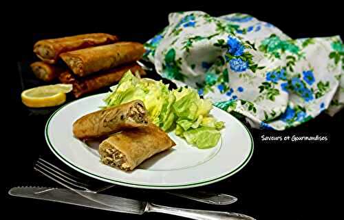 Boureks au poulet et aux olives