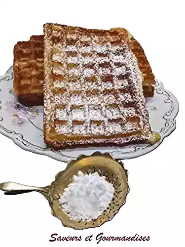 Gaufres de Bruxelles légères et croustillantes